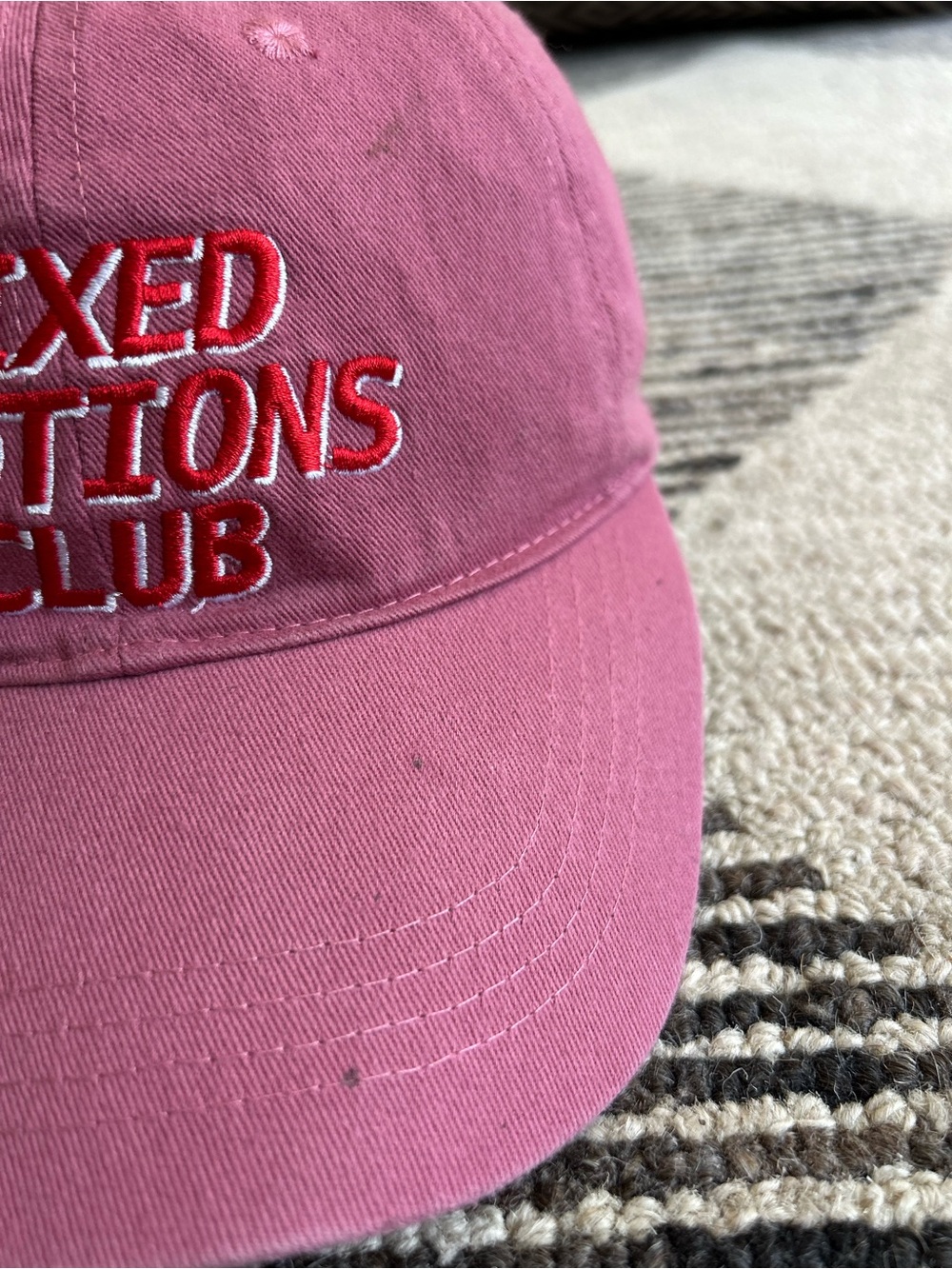 Bershka "Mixed Emotions Club" Embroidered Baseball Cap - Picture 6 of 6